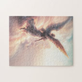 Mooie Engel op Wolken in de Hemel Legpuzzel (Horizontaal)