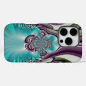Mooie engelachtige Paarse en cyaan Abstracte print Case-Mate iPhone Case (Achterkant (horizontaal))
