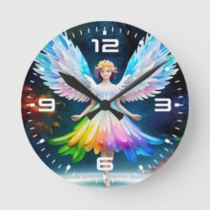 Mooie engelenvleugels Art-35444 Ronde Klok