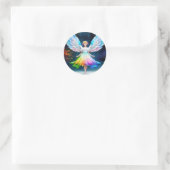 Mooie engelenvleugels Art-35444 Ronde Sticker (Tas)