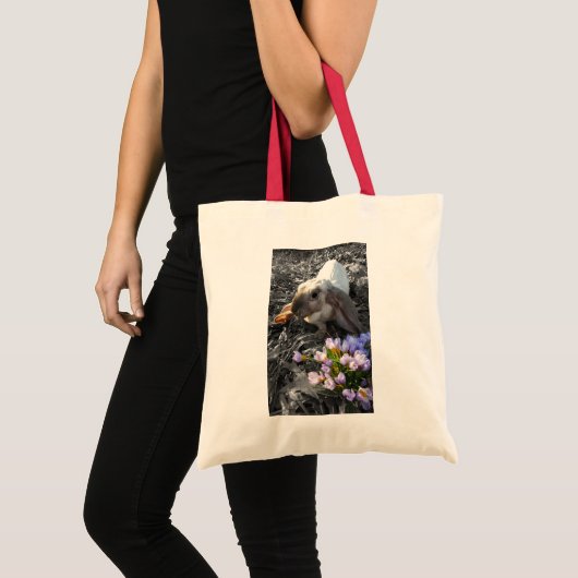 Mooie Engelse lul met bloemen Tote Bag (Voorkant (product))