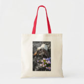 Mooie Engelse lul met bloemen Tote Bag (Voorkant)