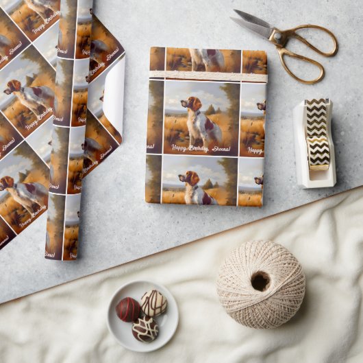 Mooie Engelse Setter Cadeaupapier (Crafts)