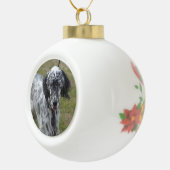 Mooie Engelse Setter Dog Keramische Bal Ornament (Rechts)