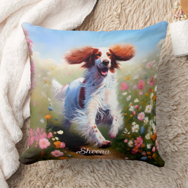 Mooie Engelse Setter Kussen (Deken)