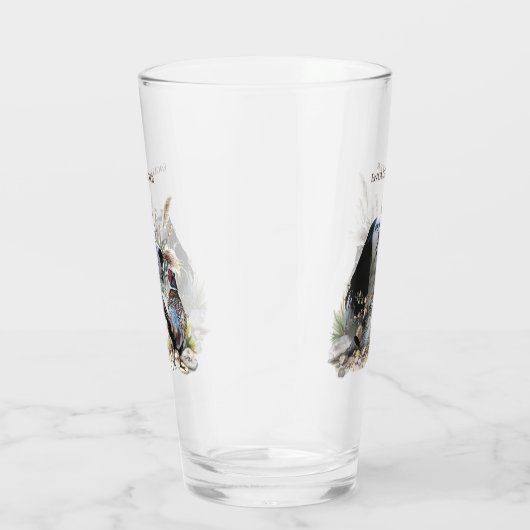 Mooie Engelse Setter met fazant , Art Glas (Rechts)