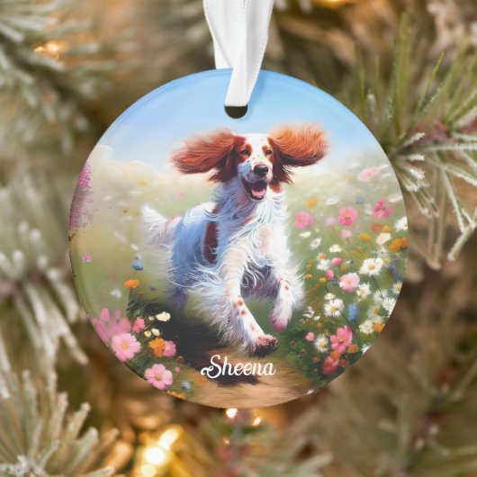 Mooie Engelse Setter Ornament (Boom)