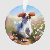 Mooie Engelse Setter Ornament (voorkant)