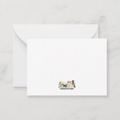 Mooie Engelse Springer-kerstkaart Notitiekaartje (Achterkant)