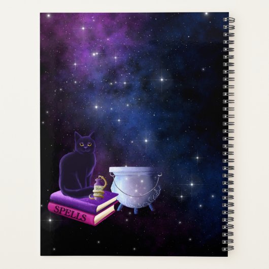 Mooie Esoterische Heksen Grimoire Hekserij Planner (Achterkant)