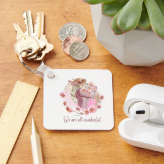 Mooie esthetische sleutelhanger Minimaal acrylaat