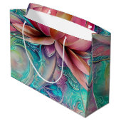 Mooie etherische grillige lotusbloem groot cadeauzakje (Achterkant Gekanteld)