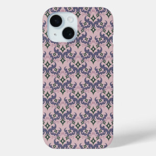 Mooie etnische Damascus-patroon pointillisme 