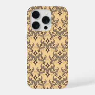 Mooie etnische Damascus-patroon pointillisme iPhone 15 Pro Hoesje