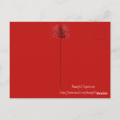 Mooie expressies briefkaart (Achterkant)