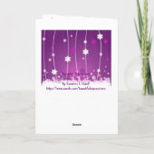 Mooie expressies feestdagen kaart (Achterkant)