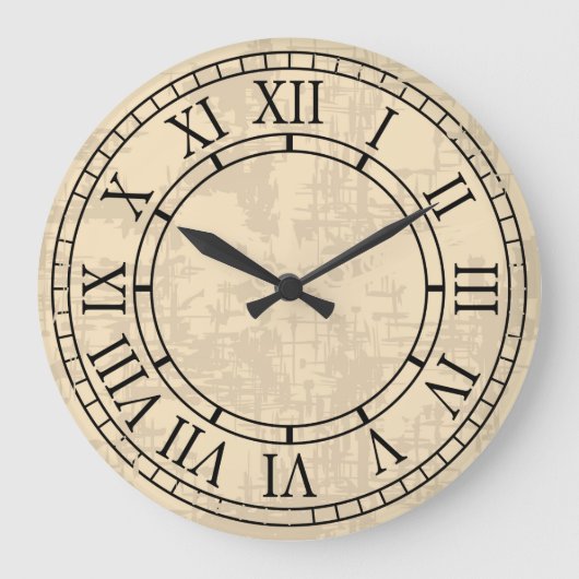 Mooie  Face Roman Numeral Wall Clock Grote Klok (Voorkant)