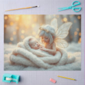 Mooie Fairy en Baby Fantasy Art Tissue Papier (Craft)