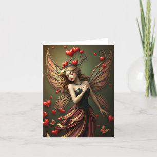 Mooie Fairy Portrait Kaart