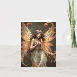 Mooie Fairy Portrait Kaart