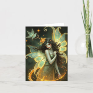 Mooie Fairy Portrait Kaart
