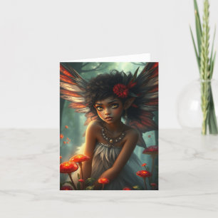 Mooie Fairy Portrait Kaart