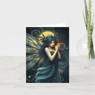 Mooie Fairy Portrait Kaart