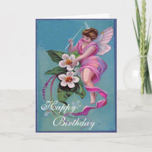 Mooie Fairy Verjaardag Kaart