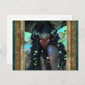 Mooie Fairy Vrouw Fantasy Kunst Briefkaart (Voorkant / Achterkant)