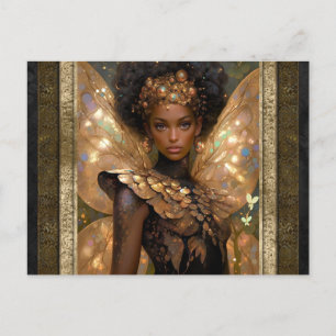Mooie Fairy Vrouw Fantasy Kunst Briefkaart