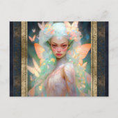 Mooie Fairy Vrouw Fantasy Kunst Briefkaart (Voorkant)