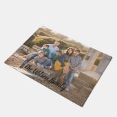 Mooie familiefoto deurmat (Schuin)