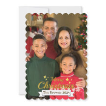 Mooie Familiefoto Vrolijke Kerstgroet