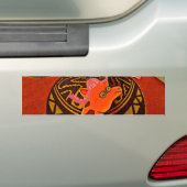 Mooie, fantastische Giraffe houdt van safari's Bumpersticker (Op auto)