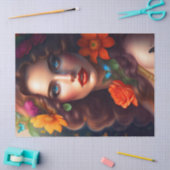 Mooie Fantasy Flower Fairy-ontkoppeling Tissuepapier (Craft)