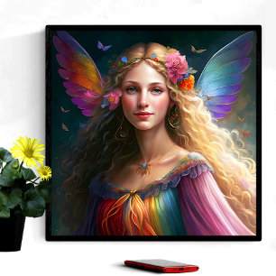 Mooie Fantasy Rainbow Fairy Poster