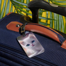 Mooie Fantasy Witte pluizige kat