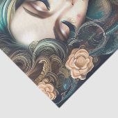 Mooie Fantasy Woman Tissuepapier (Detail)