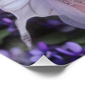 Mooie februari Fairy in Violets Perfect Poster (Hoek)