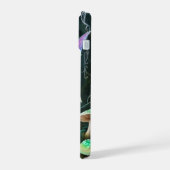 Mooie fee in een betoverd paddenstoelbos iPhone 15 hoesje (Linkerkant)