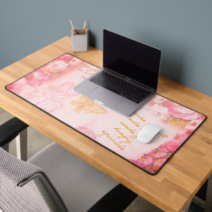 Mooie feeën bloemen en vlinders bureaumat