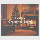 Mooie feestelijke kerstcadeaus cadeaupapier (Vlak)