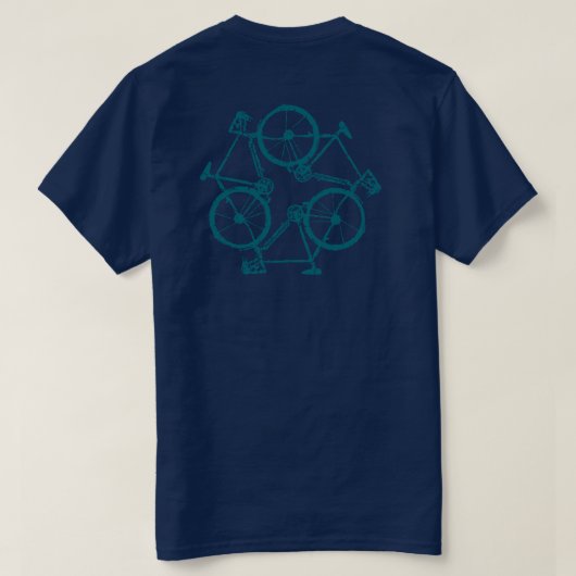 mooie fiets . fietsen . t-shirt (Design achterkant)