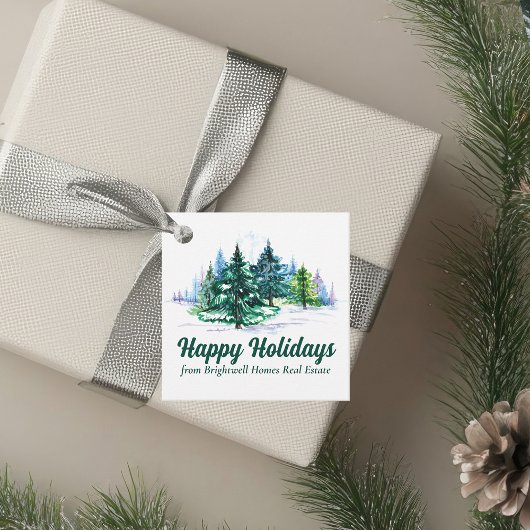 Mooie fijne feestdagen Aangepaste kerstfeest Bedankjes Labels