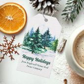 Mooie fijne feestdagen aangepaste kerstfeest cadeaulabel