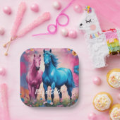 Mooie Filly of Colt Geslacht onthullen Papieren Bordje (Feest)