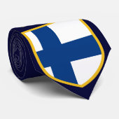 Mooie Finse vlag Stropdas (Opgerold)