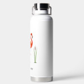 Mooie Flamingo Water Bottle Waterfles (Achterkant)