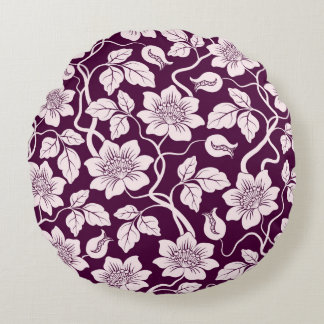 Mooie Floral achtergrond Rond Kussen