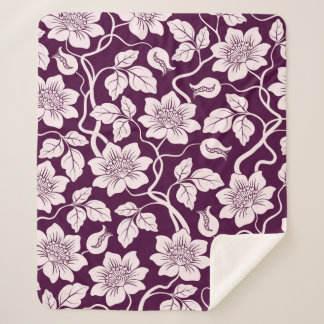 Mooie Floral achtergrond Sherpa Deken